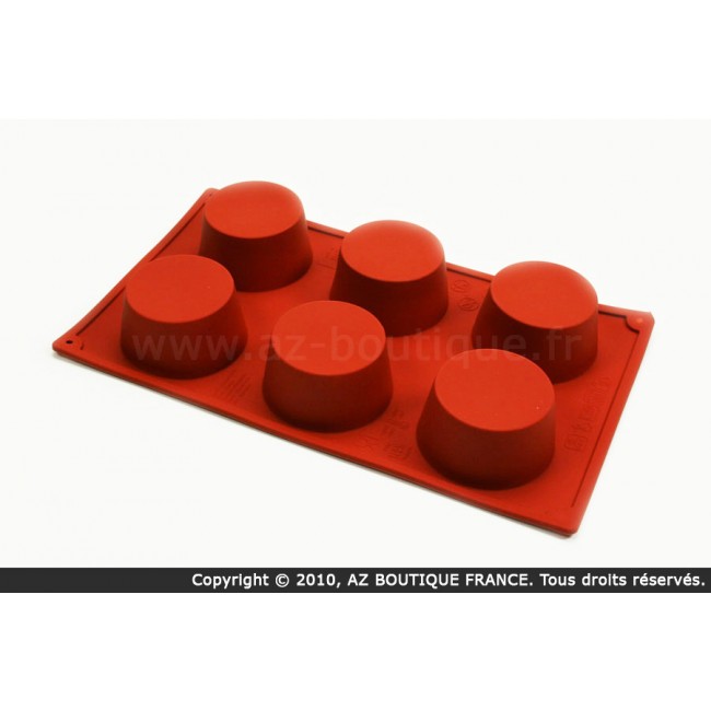 Moule flexible en silicone - 6 muffins - Flexipad - Paderno