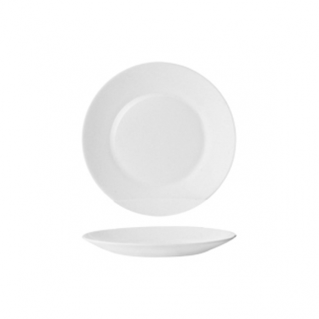 Assiette plate ronde blanche 15,5cm - Restaurant Uni - Arcoroc