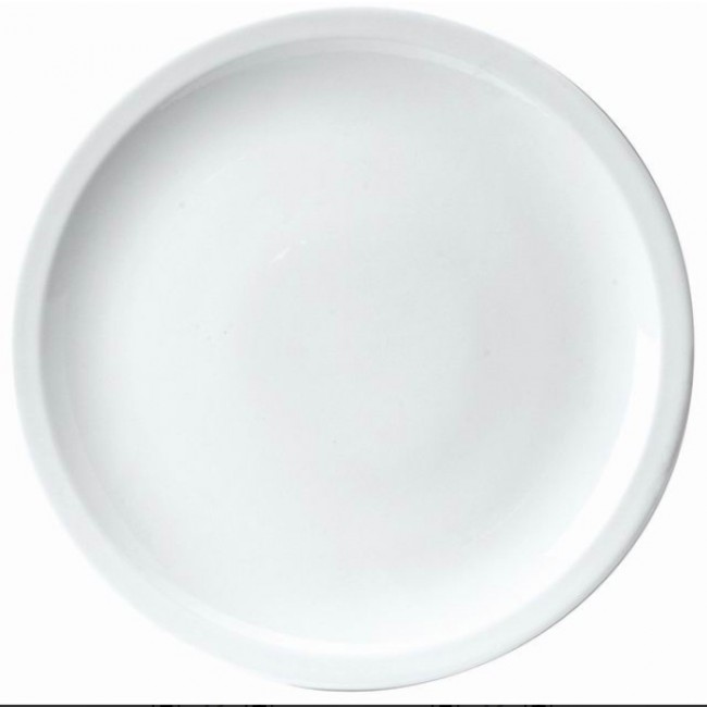 Assiette plate ronde blanche 20cm en porcelaine - Sarreguemines