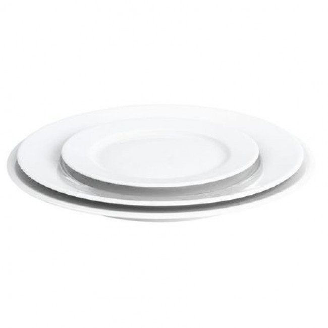 Assiette plate ronde blanche 20cm en porcelaine - Sancerre - Pillivuyt