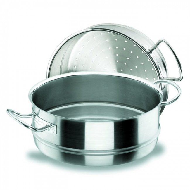 Casserole à vapeur en inox 18/10 - Ø 28 cm - Chef Classic - Lacor