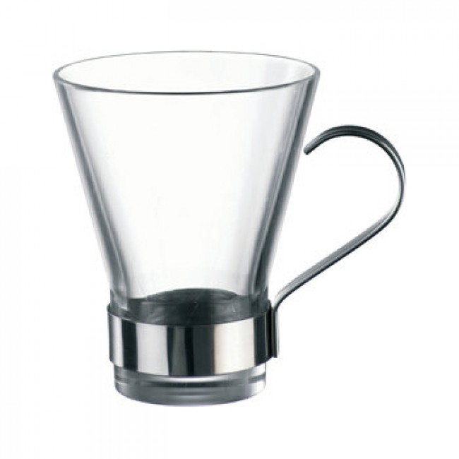 Tasse à café, à cappuccino ou à thé 32cl en verre - Lot de 6 - Ypsilon - Bormioli Rocco