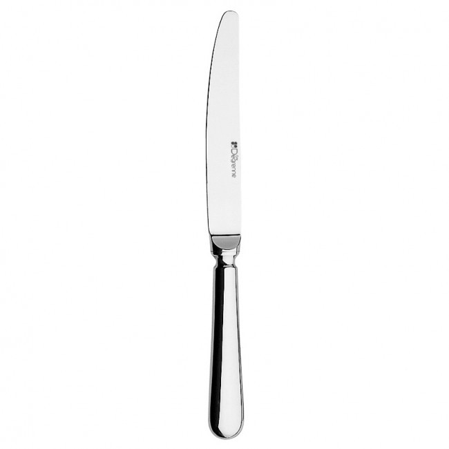 Couteau de table, manche orfèvre, lame unie en inox 18/10 de 3,5mm finition miroir - Guy Degrenne - Blois FH