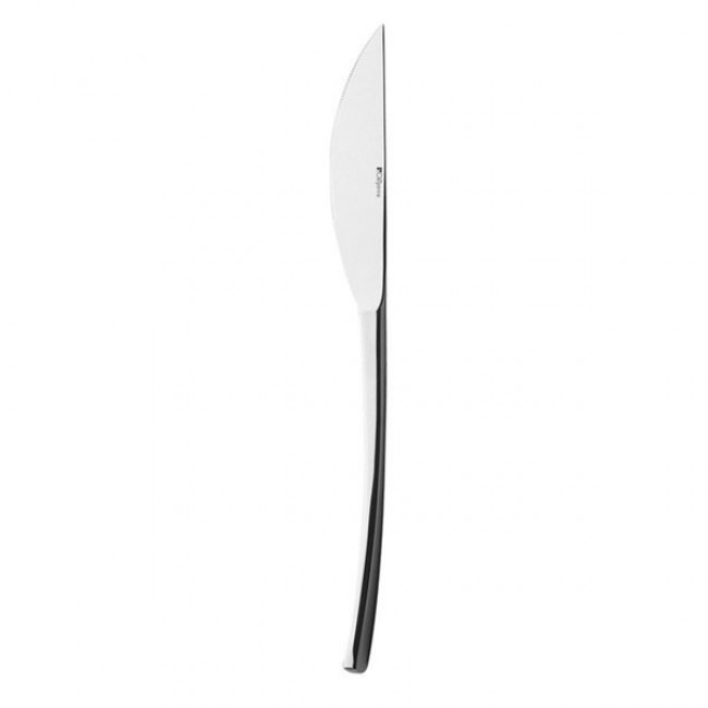 Couteau de table, manche plat, lame scie en inox 18/10 - Solstice - Guy Degrenne