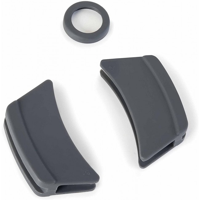Maniques / Protections en silicone gris 16cm avec anneau - Manique - Lacor