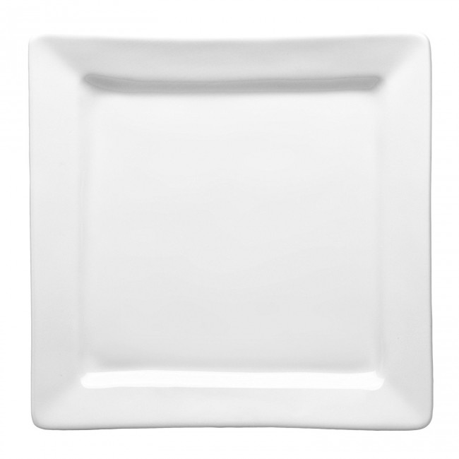 Mini-assiette plate carrée blanche 11 x 11cm en porcelaine - Quartet - Pillivuyt