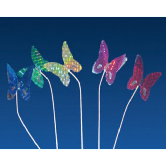 Pique décoration papillon métallisé pour glace 15cm - Lot de 100 - Décorations glace - AZ boutique