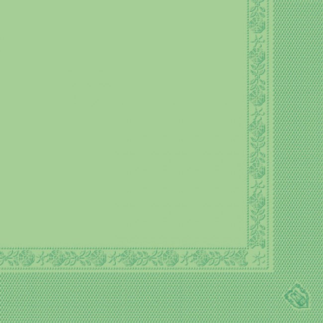 Serviette vert anis en papier tissu 2 plis 40 x 40cm - Lot de 100 - Serviettes - AZ boutique