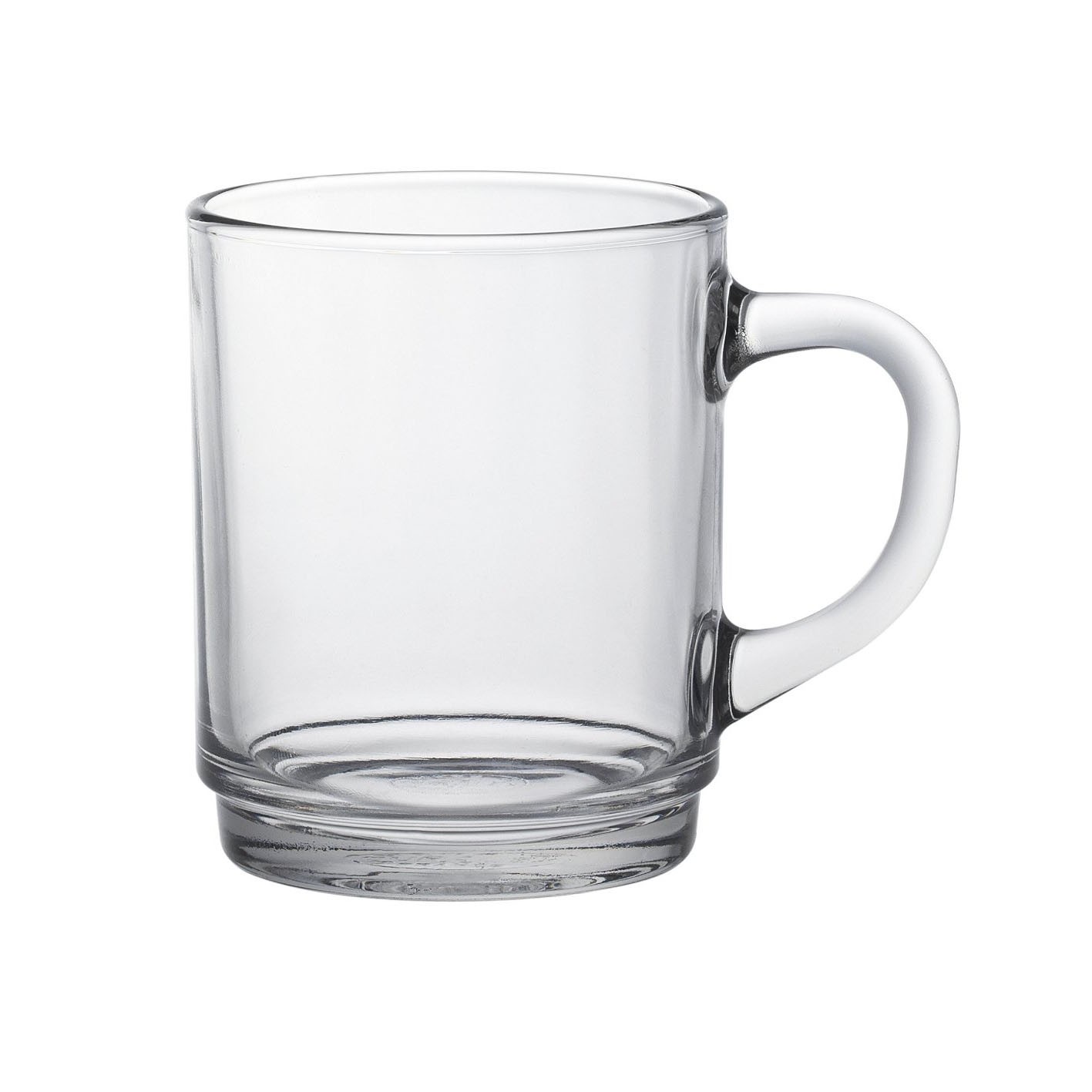 Tasse à déjeuner / Mug 26cl en verre transparent - Lot de 6